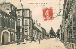 51 - Fère-Champenoise - Avenue De La Gare - Animée - CPA - Oblitération Ronde De 1916 - Voir Scans Recto-Verso - Fère-Champenoise