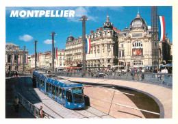 Trains - Tramways - Montpellier - Le Tramway Place De La Comédie  - CPM - Voir Scans Recto-Verso - Strassenbahnen