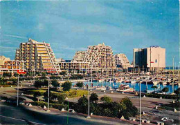 34 - La Grande Motte - Le Port Et La Promenade - Bateaux - Les Pyramides - Immeubles à L'architecture Moderne - CPM - Vo - Autres & Non Classés