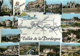 24 - Dordogne - Vallée De La Dordogne - Multivues - Carte Géographique - CPM - Voir Scans Recto-Verso - Other & Unclassified