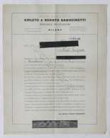 Pubblicità Filatelia - Lettera Ditta Sanguinetti Francobolli Per Collezione 1947 - Publicités