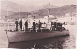 FR66 PORT VENDRES - Photo Studio SANCHEZ - Format Cpa - 1963 - Une Vedette - Animée - Belle - Port Vendres