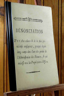 ANONYME - DENONCIATION D'UN ABUS ODIEUX - 1701-1800