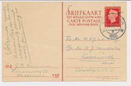 Briefkaart G. 296 A V-krt. Wassenaar - Letchworth GB / UK 1950 - Postal Stationery