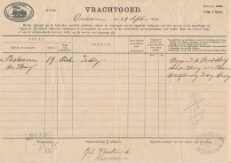 Vrachtbrief H.IJ.S.M. Bloemendaal - Den Haag 1910 - Ohne Zuordnung