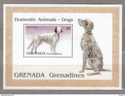 DOGS 1995 Fauna Grenada Grenadines MNH(**) Mi Bl 319 #Fauna1051 - Chiens