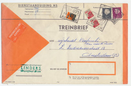 Treinbrief Arnhem - Amsterdam 1966 - Zonder Classificatie