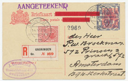 Briefkaart G. 209 A Aangetekend Groningen - Amsterdam 1926 - Zonder Classificatie