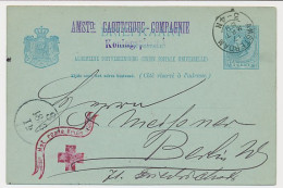 Firma Briefkaart Amsterdam 1889 - Caoutchouc Comp. / Rode Kruis - Ohne Zuordnung