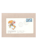 * ITALY > 1967 POSTAL HISTORY > FDC Cover From/to Firenze, 50th Anniv Of Air Post - FDC