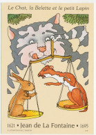 Postal Stationery / Postmark France 1996 Jean De La Fontaine - Cat, Weasel And Young Rabbit  - Cuentos, Fabulas Y Leyendas