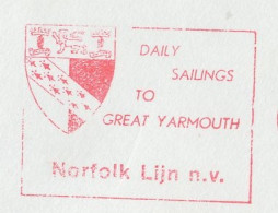 Meter Cover Netherlands 1971 Norfolk Line - Daily Sailings To Great Yarmouth - Ships