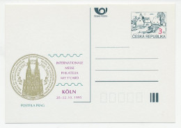 Postal Stationery Czechoslovakia 1995 Cologne Cathedral - Eglises Et Cathédrales