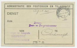 Dienst PTT S Hertogenbosch - Oisterwijk 1918 - Inspectie  - Unclassified