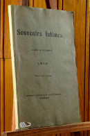 AUDEBERT Aubin - SOUVENIRS INTIMES - 1901-1940