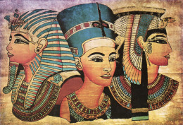 CPM - EGYPTE - TOUTHANKAMON + NEFERTITI - CLEOPATRE - Other & Unclassified