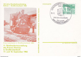 DDR 100 Jahre Eisenbahnverbunding Gehren - Grossbreitenbach 18-09-1983 - Trains