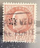 FRANCE Yvert N°517 Oblitéré. (Timbre Perforé C) - Usados