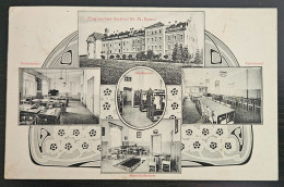 Germany, Traunstein  Englisches Institut St. M. Sparz. Zeichensaal Speisesaal Garderobe Sprechzimmer 1909  R3/266 - Traunstein