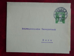 DQ 1  HELVETIA  BANDE IMPRIMé LETTRE ENTIER   1915  ZURICH  A BERN+AFF. INTERESSANT+ - Stamped Stationery