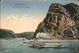 71472074 Loreley Lorelei Rheinpanorama Mit Felsen Schiff Blick Loreley - Loreley