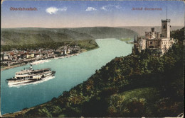 71472061 Oberlahnstein Rheinpanorama Mit Schloss Stolzenfels Schiff Oberlahnstei - Lahnstein