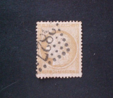 FRANCE FRANCIA 1871 CERES 15 CENT BISTRE YVERT N.55 OBLITERE 3827 Saint-Quentin - Variete - 1871-1875 Cérès