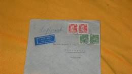 ENVELOPPE ANCIENNE DE 1945../ CACHETS STOCKHOLM ?..POUR TOURCOING BELGIQUE ..CACHET LILLE GARE + TIMBRES X4 - Covers & Documents