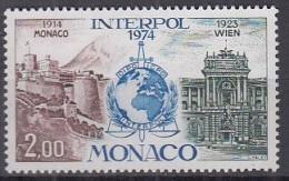 MONACO  1123, Postfrisch **, 60. Jahrestag Der Geplanten Gründung Von Interpol In Monaco, 1974 - Ongebruikt