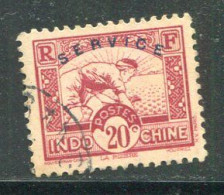 INDOCHINE- Service Y&T N°9- Oblitéré - Used Stamps