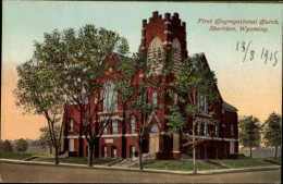 CPA Sheridan Wyoming USA, Erste Kongregationskirche - Andere & Zonder Classificatie