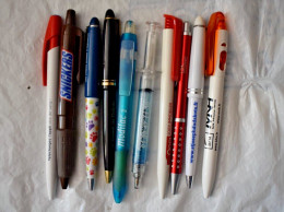 Lot 01 De 10 Stylos Publicitaires - Pens