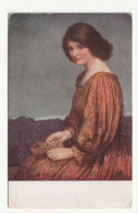 CPA Portrait De Femme . Boite à Bijoux . E.W Savory  Série N° 673 - Femmes