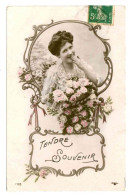 CPA Fantaisie Femme . Tendre Souvenir .  - Women