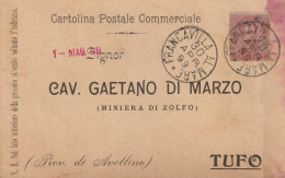 Italy. A222. Francavilla Al Mare. 1899. Annullo Grande Cerchio FRANCAVILLA AL MARE, Su Cartolina Postale Commerciale - Marcophilie