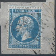 Lot N°83686   N°22/Fragment, Oblitéré GC 2493 MONTMIRAIL-MARNE(49), Indice 4 - 1862 Napoleon III