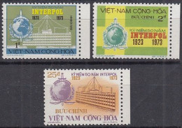 VIETNAM SÜD  529-531, Postfrisch **, 50 Jahre Interpol, 1973 - Viêt-Nam