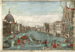 VUE DE VENISE SUR LE GRAND CANAL   PROSPECTUS CANALIS MAGNI COENABIUM  CLARA VERSUS EXIBEN VENETUS     XVIIIéme - Godsdienst & Esoterisme