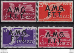 1947-48 Trieste A Espressi Democratica 4v. MNH Sassone N. 1/4 - Unclassified