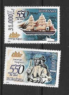 ROUMANIE 2004 AMERIGO VESPUCCI-BATEAUX  YVERT N°4861/4862 NEUF MNH** - Boten