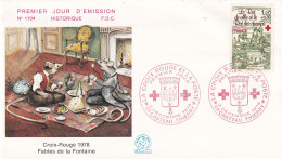 1er Jour, La Croix Rouge Et La Poste - 1970-1979