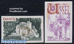 France 1976 Definitives 2v Imperforated, Tourism, Mint NH, Art - Castles & Fortifications - Unused Stamps