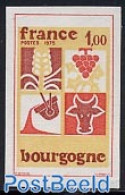 France 1975 Burgundy 1v Imperforated, Mint NH, Nature - Wine & Winery - Nuovi