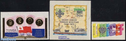Tonga 1973 On Service, Scouting 3v, Mint NH, Sport - Transport - Scouting - Ships And Boats - Boten