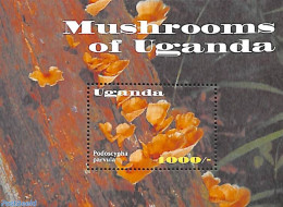 Uganda 2002 Mushrooms S/s, Mint NH, Nature - Mushrooms - Champignons