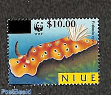 Niue 2002 Sea Sludge Overprint 1v, WWF, Mint NH, Nature - Shells & Crustaceans - World Wildlife Fund (WWF) - Meereswelt
