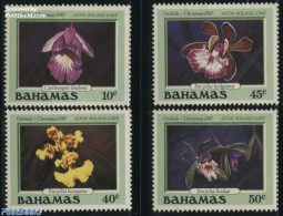 Bahamas 1987 Christmas, Orchids 4v, Mint NH, Nature - Religion - Flowers & Plants - Orchids - Christmas - Christmas