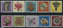 Rwanda 1968 Flowers 10v, Mint NH, Nature - Flowers & Plants - Autres & Non Classés