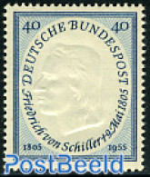 Germany, Federal Republic 1955 F. Von Schiller 1v, Mint NH, Art - Authors - Ongebruikt