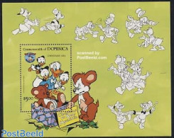 Dominica 1984 Christmas, Disney S/s, Mint NH, Religion - Christmas - Art - Disney - Christmas